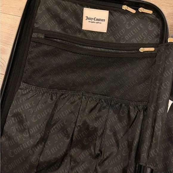 Juicy Couture Tie-Dye Hard Shell Carry-On in Blue and Pink with Gold Handle - Picture 9 of 9